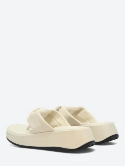 FitFlop - F-MODE Knot Flatform Toe-Post Sandals in Paris Beige