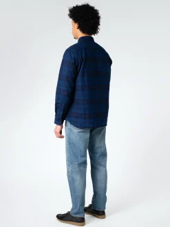 F.O.B. FACTORY - Heavy Nel Work Shirt in Navy