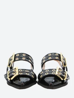 GANNI - Buckle Ballerina in Black