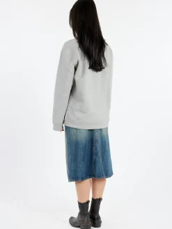 GANNI - Fleece Sweatshirt in Paloma Melange