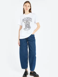 GANNI - Leopard Relaxed T-Shirt