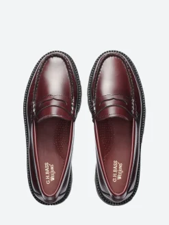 G.H. BASS - Whitney Super Lug Weejuns in Wine