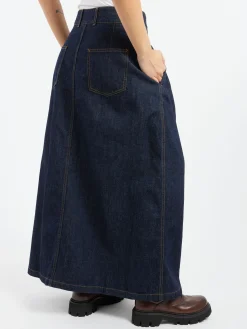 Girls of Dust - Bulb Skirt in Indigo