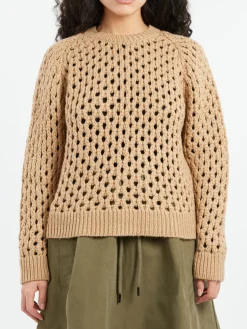 Girls of Dust - Fisherman Sweater in Almond