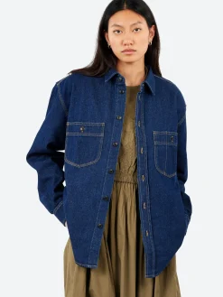 Girls of Dust - Mechanic Shirt in Stone Wash