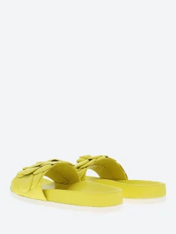 gravitypope - Anata Slide Sandals in Lime Nappa