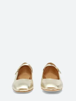 gravitypope - Bell Mary Jane in Gold Metallic