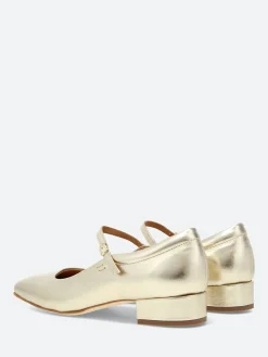gravitypope - Bell Mary Jane in Gold Metallic