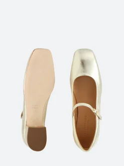 gravitypope - Bell Mary Jane in Gold Metallic