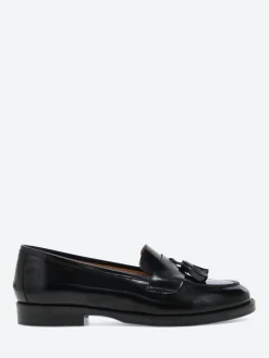 gravitypope - Britta Tassel Loafers in Nero Incaslucido
