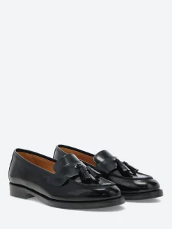 gravitypope - Britta Tassel Loafers in Nero Incaslucido