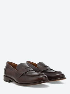 gravitypope - Milan Penny Loafers in Fondent Glove Tinto