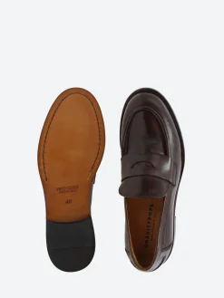 gravitypope - Milan Penny Loafers in Fondent Glove Tinto