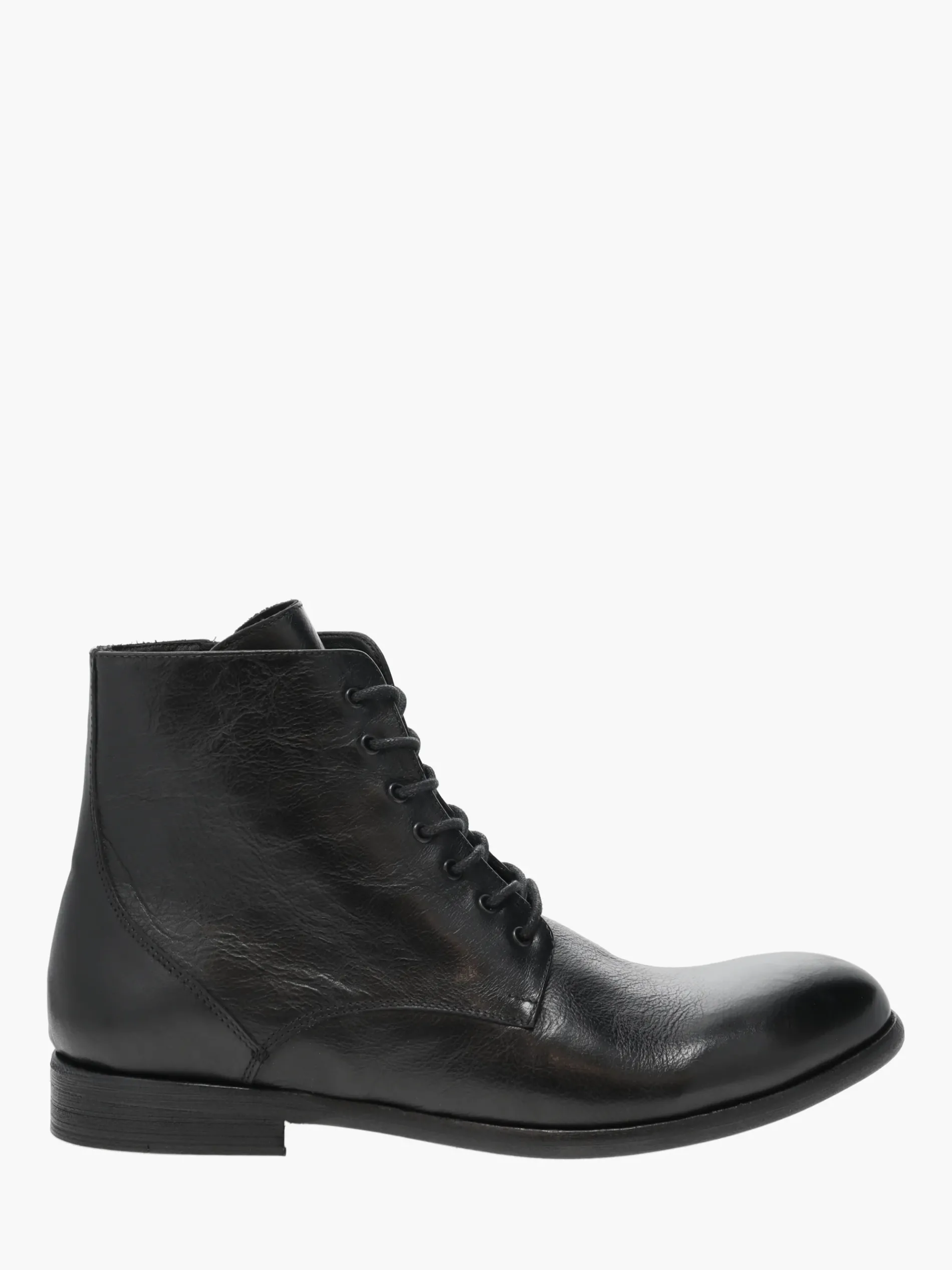 gravitypope - Morris Lace-Up Boots in Nero Vacchetta