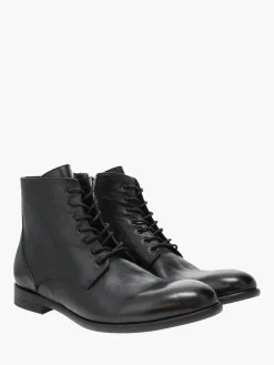 gravitypope - Morris Lace-Up Boots in Nero Vacchetta