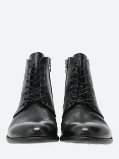 gravitypope - Morris Lace-Up Boots in Nero Vacchetta