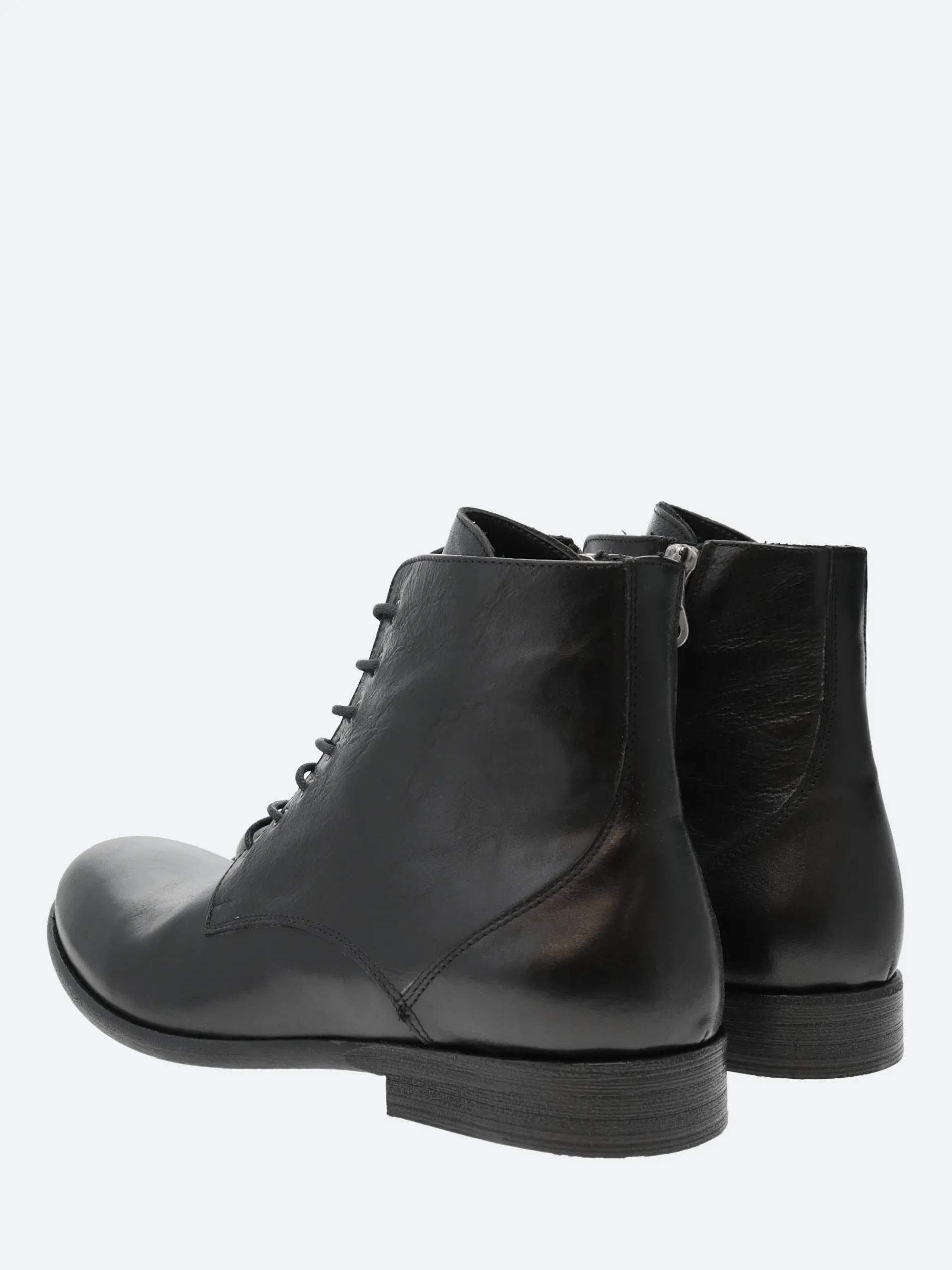 gravitypope - Morris Lace-Up Boots in Nero Vacchetta