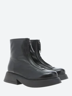 gravitypope - Rolleen Zip Boot in Nero Mousse