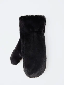 gravitypope - Teddy Muffola Mittens in Black