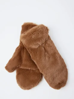 gravitypope - Teddy Muffola Mittens in Cognac