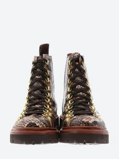 Grenson - Nanette Boot in Snake Print Leather