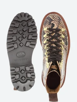 Grenson - Nanette Boot in Snake Print Leather