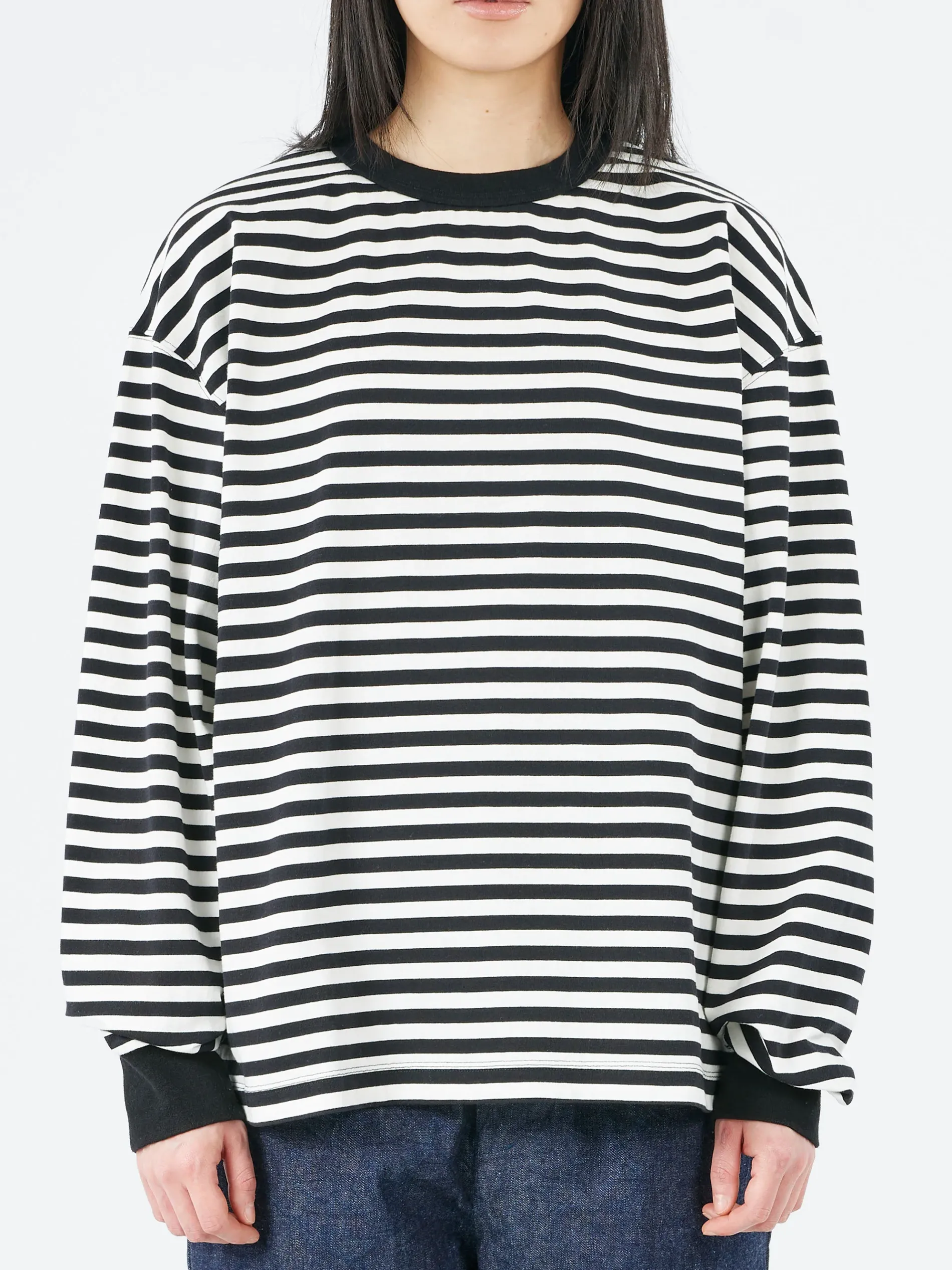 Have a Good Day - L/S Tee in White and Black