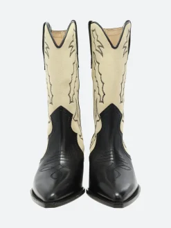 Isabel Marant Étoile - Duerto Boot Black and Ecru