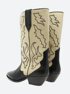 Isabel Marant Étoile - Duerto Boot Black and Ecru
