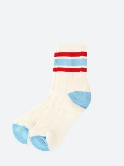 Ivy Ellis - The Moon Vintage Sport Cotton Quarter in Cream and Light Blue