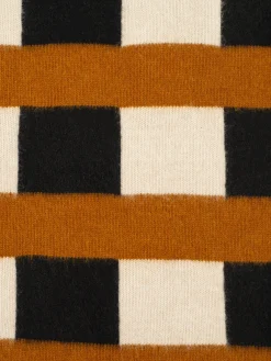 Jo Gordon - Brushed Blanket Scarf in Black/Oatmeal