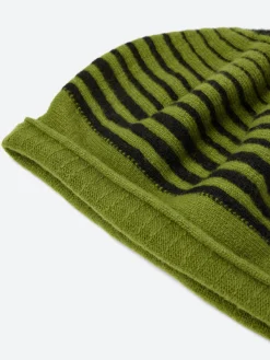 Kopka Accessories - Ringed Roll Up Beret in Sprout