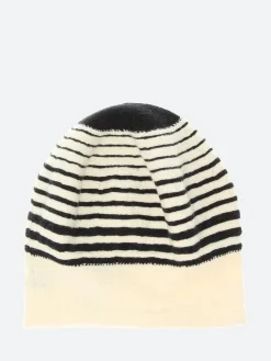 Kopka Accessories - Ringed Roll Up Beret in Natural