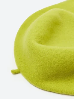 Kopka Accessories - Wool Roll Up Beret in Lime