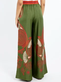La DoubleJ - Palazzo Pants in Kerylos Placée Green