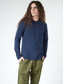 Labo.Art - Men's Basica L/S Mila T-Shirt in Atlantic