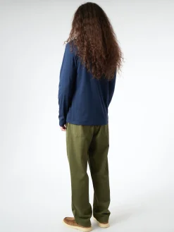 Labo.Art - Men's Basica L/S Mila T-Shirt in Atlantic