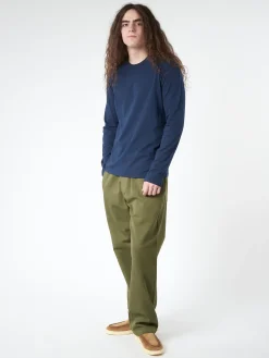 Labo.Art - Men's Basica L/S Mila T-Shirt in Atlantic