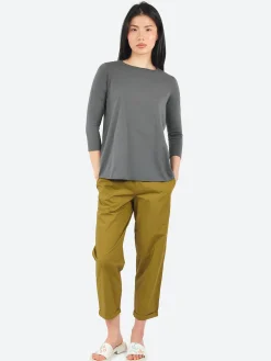 Labo.Art - Panta Vela Clara Trousers in Cricket