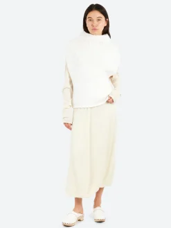 Lauren Manoogian - Handknit Shoulder Shell in White