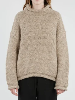 Lauren Manoogian - Handknit Purl Rollneck in Dust