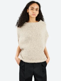 Lauren Manoogian - Handknit Shoulder Shell in Pebble