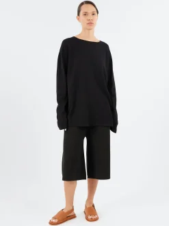 Lauren Manoogian - L/S Boatneck in Black