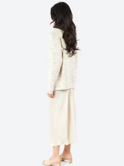 Lauren Manoogian - Marl Rollneck in Raw White