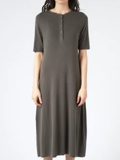 Lauren Manoogian - Rib Henley Dress in Coal