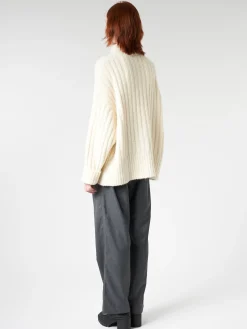 Lauren Manoogian - Rib Turtleneck in Raw White