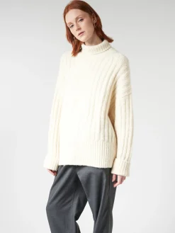 Lauren Manoogian - Rib Turtleneck in Raw White