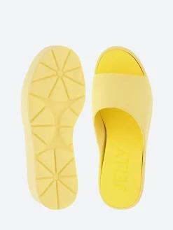 Lemon Jelly - Sunny Platform Slide Sandal in Lemonade