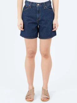 Levi's - High Rise Baggy Short in Remember Together (Dark Wash)