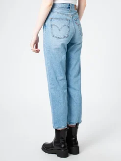 Levi's - Ribcage Straight Ankle in Light Indigo Worn-In